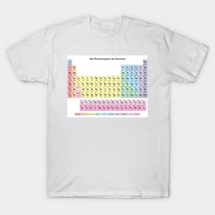 Das Periodensystem der Elemente - German Periodic Table T-Shirt